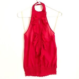 Forever 21 Women's Cherry Red Halter Top, Tags attached, Size Small